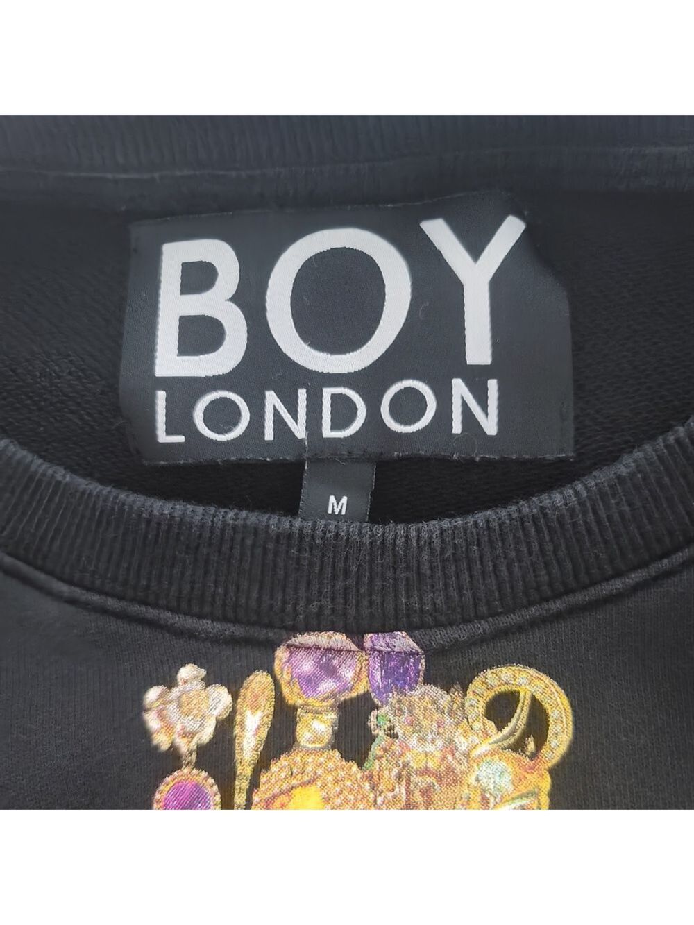 BOY London Graphic Print Sweatshirt Size M